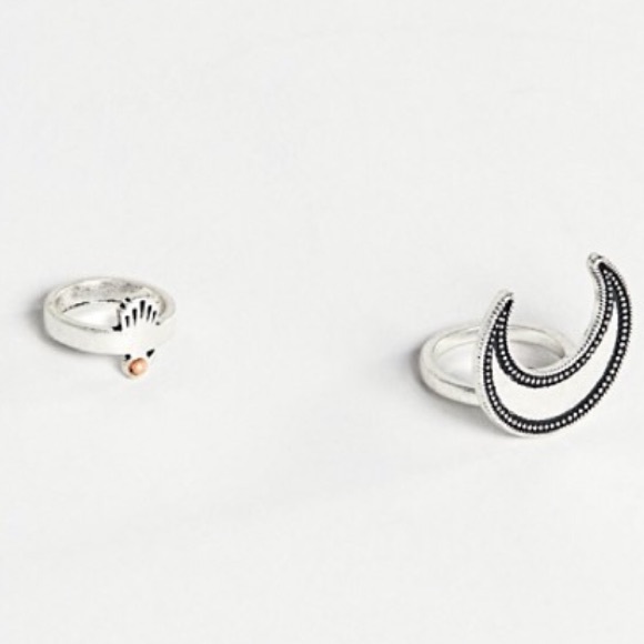 Sacred Hawk & Moon Ring Bundle Set - NWOT - Picture 2 of 8